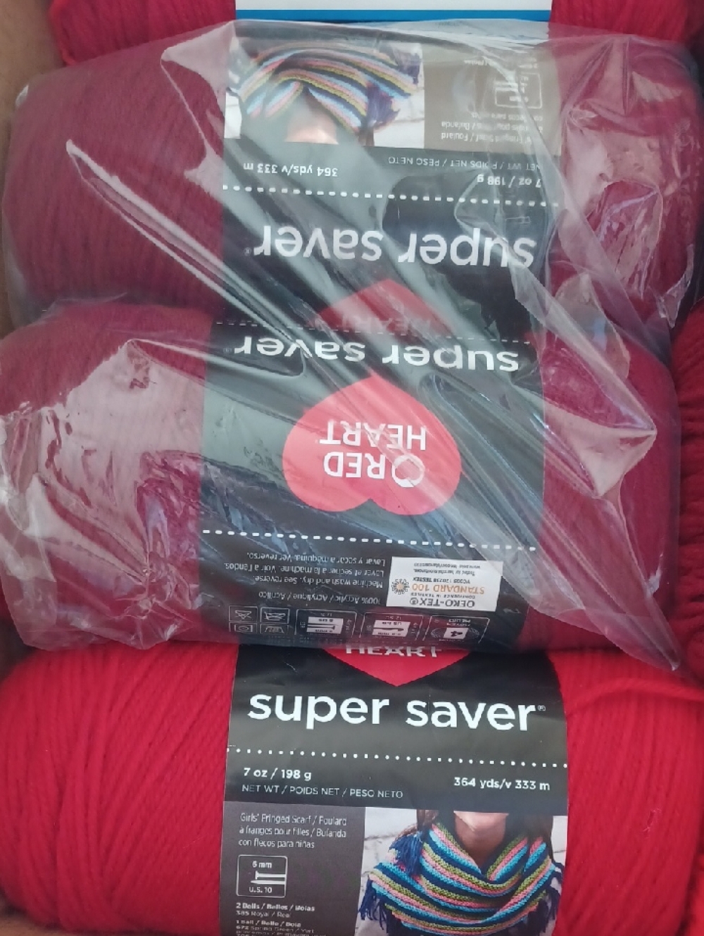 Acrylic Yarn Bundle (Reds) - Picture 3 of 5